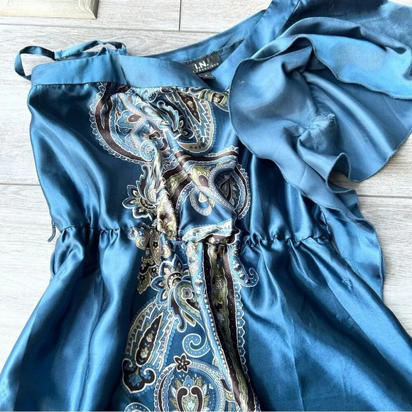 I.N. San Francisco One Shoulder Satin Dresses - Picture 7 of 14